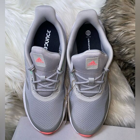 NEW!! Adidas EQ21 Run J Athletic Sneakers - Youth GS Size 6.5 Gray/White/pink - Picture 4 of 12